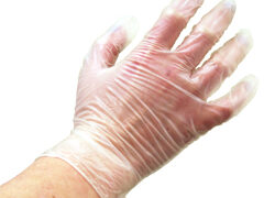 Compliance Vinyl Gloves Powdered FREE Latex FREE-Medium 100/Box 10 Box/Case